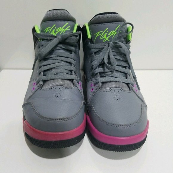 Men\'s Jordan Flight Origin Basketball Shoes, 599593 090 Cool Grey/BlK main image 6